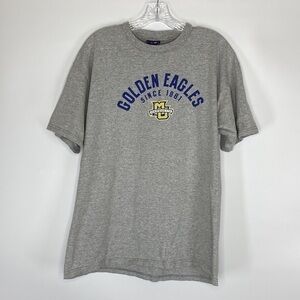 AS Sports Marquette University Golden Eagles Gray Short Sleeve Tshirt Size Large